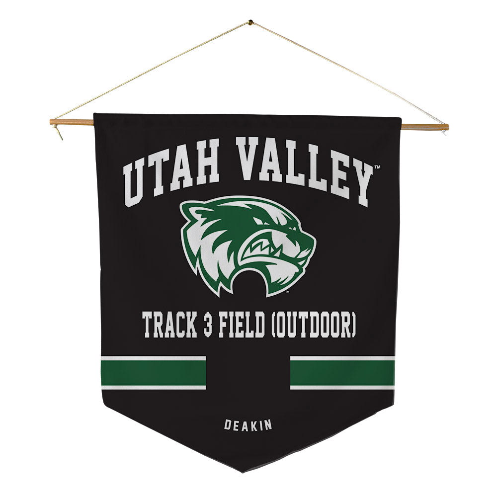Utah Valley - NCAA Women's Track & Field : Karsten Deakin - Pennant - 18" x 21"-0