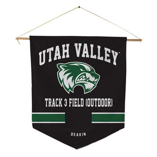 Utah Valley - NCAA Women's Track & Field : Karsten Deakin - Pennant - 18" x 21"-0