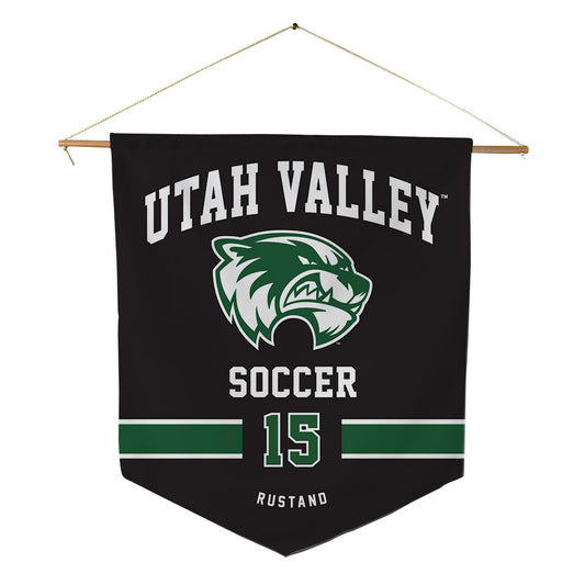 Utah Valley - NCAA Women's Soccer : Quinn Rustand - Pennant - 18" x 21"-0