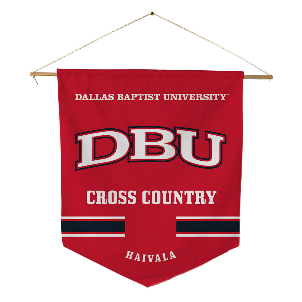 Dallas Baptist - NCAA Men's Cross Country : Ryker Haivala - Pennant - 18" x 21"-0