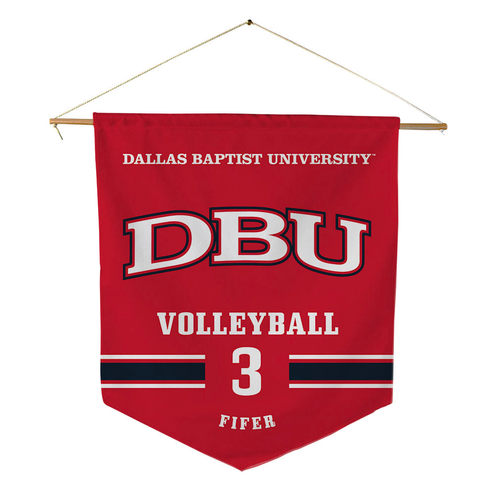 Dallas Baptist - NCAA Women's Volleyball : Reagan Fifer - Pennant - 18" x 21"-0