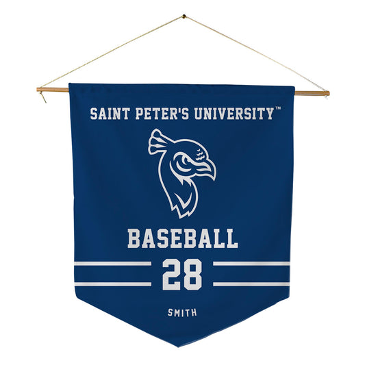 Saint Peter's - NCAA Baseball : Tyler Smith - Pennant - 18" x 21"-0