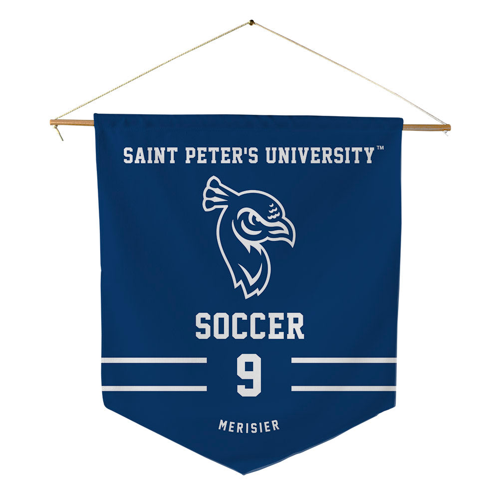 Saint Peter's - NCAA Women's Soccer : Allyssia Merisier - Pennant - 18" x 21"-0