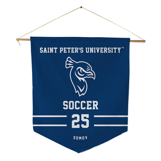 Saint Peter's - NCAA Men's Soccer : Kaloyan Somov - Pennant - 18" x 21"-0
