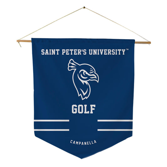 Saint Peter's - NCAA Men's Golf : Nick Campanella - Pennant - 18" x 21"-0