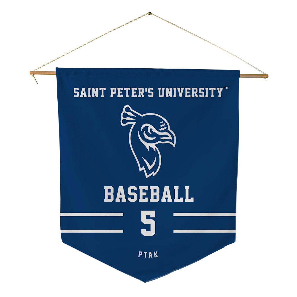 Saint Peter's - NCAA Baseball : Carter Ptak - Pennant - 18" x 21"-0