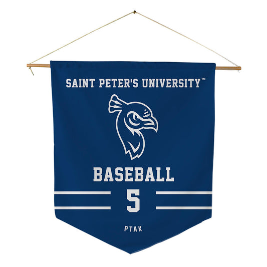 Saint Peter's - NCAA Baseball : Carter Ptak - Pennant - 18" x 21"-0