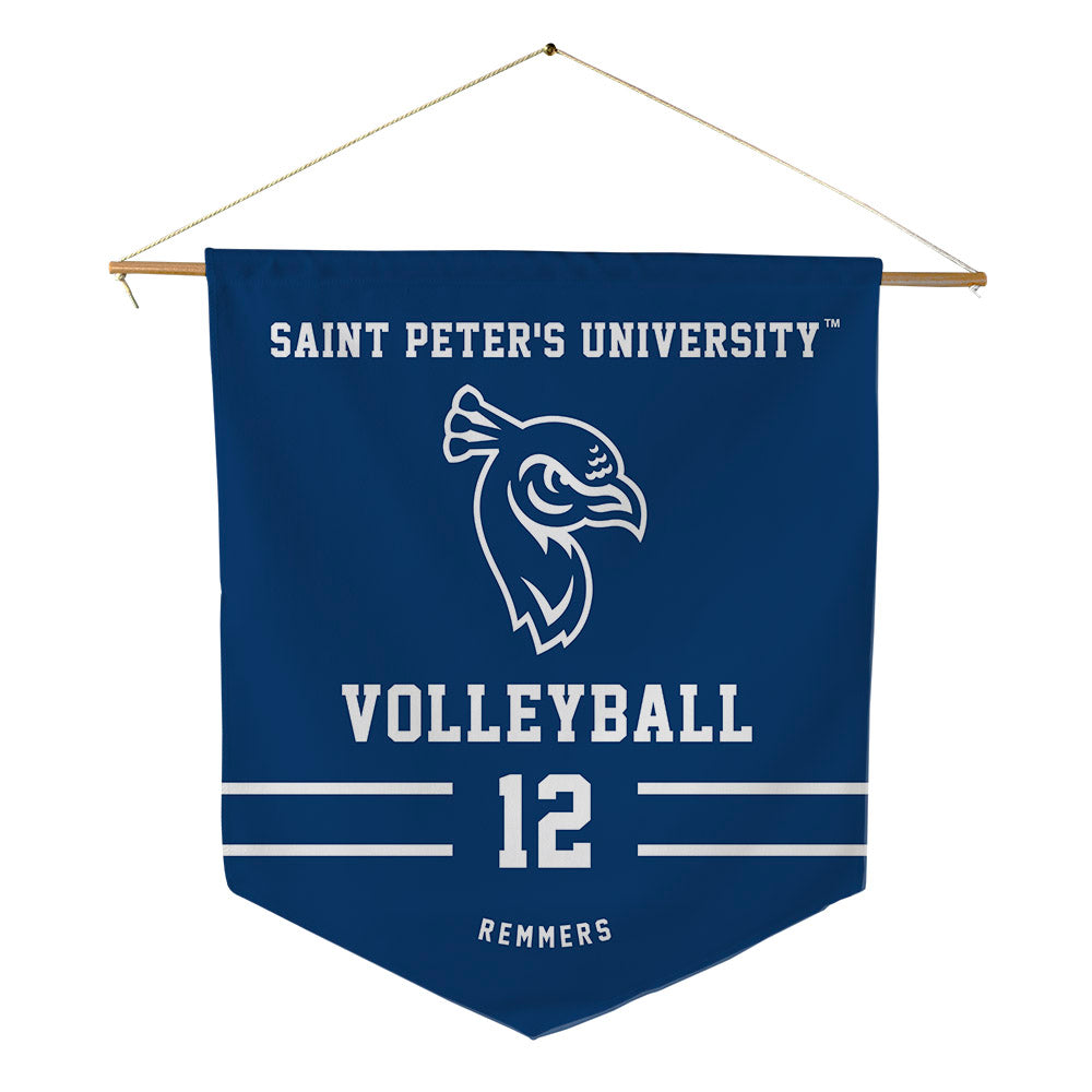 Saint Peter's - NCAA Women's Volleyball : Georgia Remmers - Pennant - 18" x 21"-0