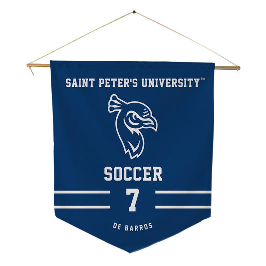 Saint Peter's - NCAA Women's Soccer : Alexa De Barros - Pennant - 18" x 21"-0