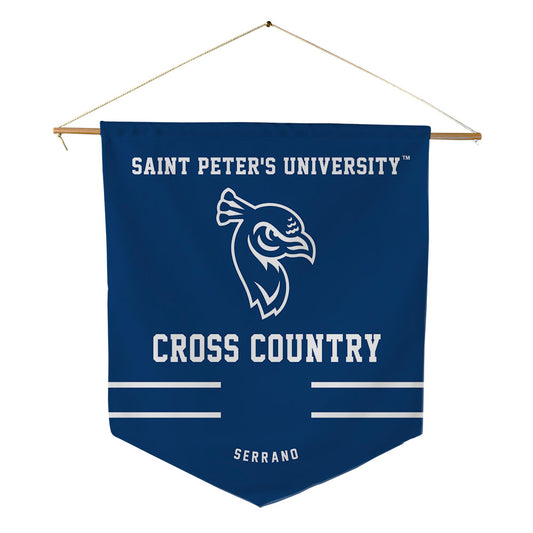 Saint Peter's - NCAA Women's Cross Country : Omaria Serrano - Pennant - 18" x 21"-0