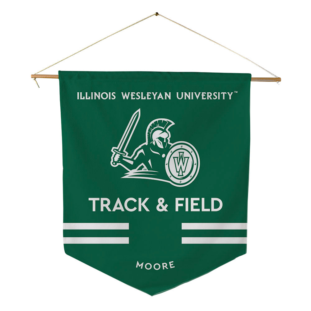 Illinois Wesleyan - NCAA Women's Track & Field : Kelsey Moore - Pennant - 18" x 21"-0