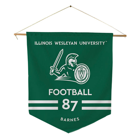 Illinois Wesleyan - NCAA Football : Michael Barnes - Pennant - 18" x 21"-0