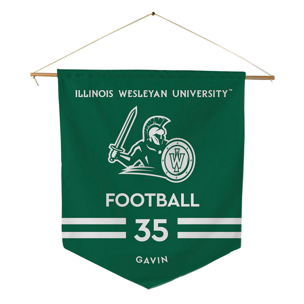 Illinois Wesleyan - NCAA Football : John Gavin - Pennant - 18" x 21"-0