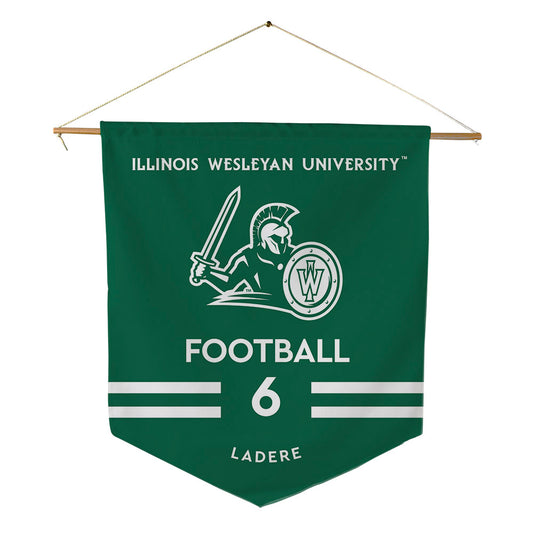 Illinois Wesleyan - NCAA Football : Gavin LaDere - Pennant - 18" x 21"-0