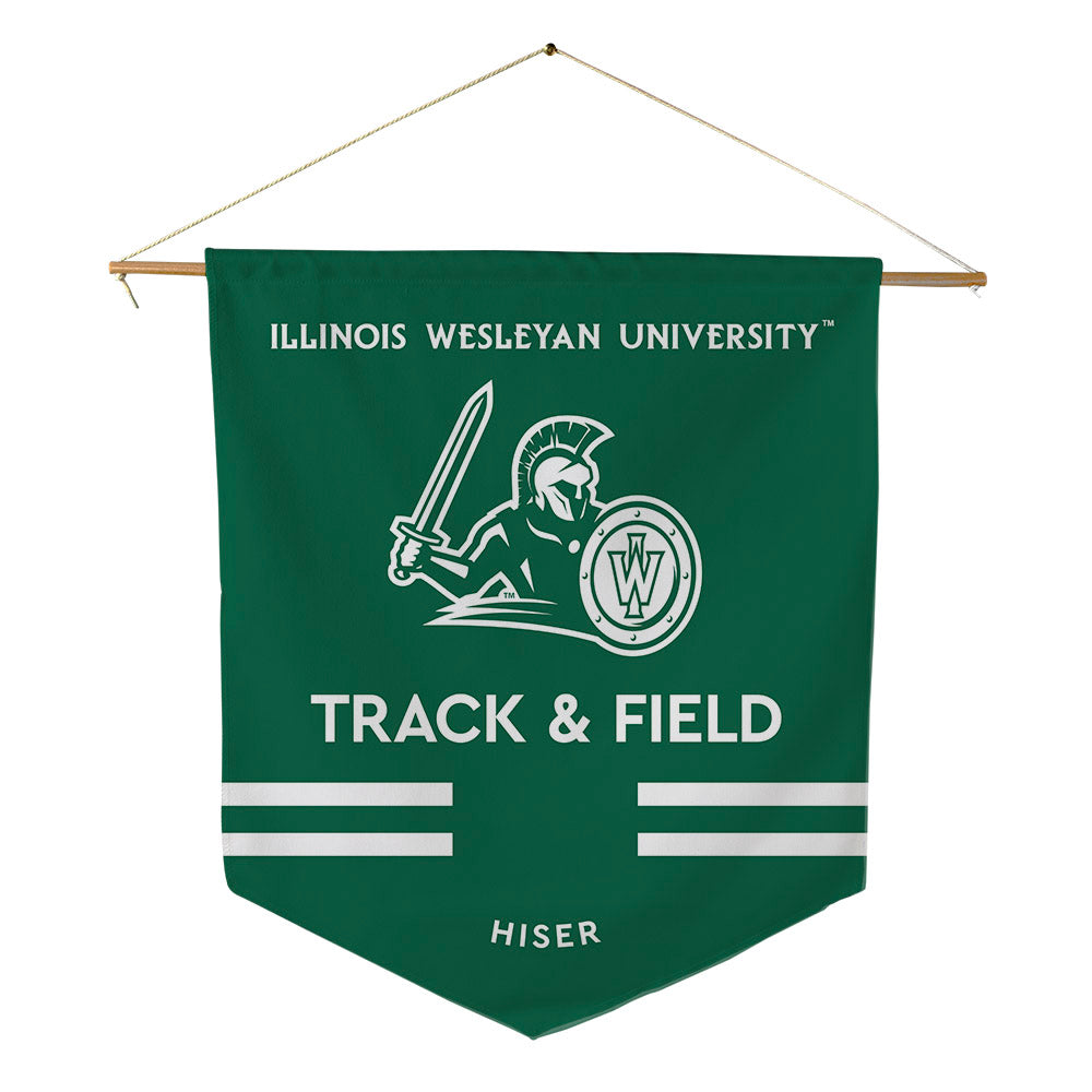 Illinois Wesleyan - NCAA Women's Track & Field : Jinna Hiser - Pennant - 18" x 21"-0