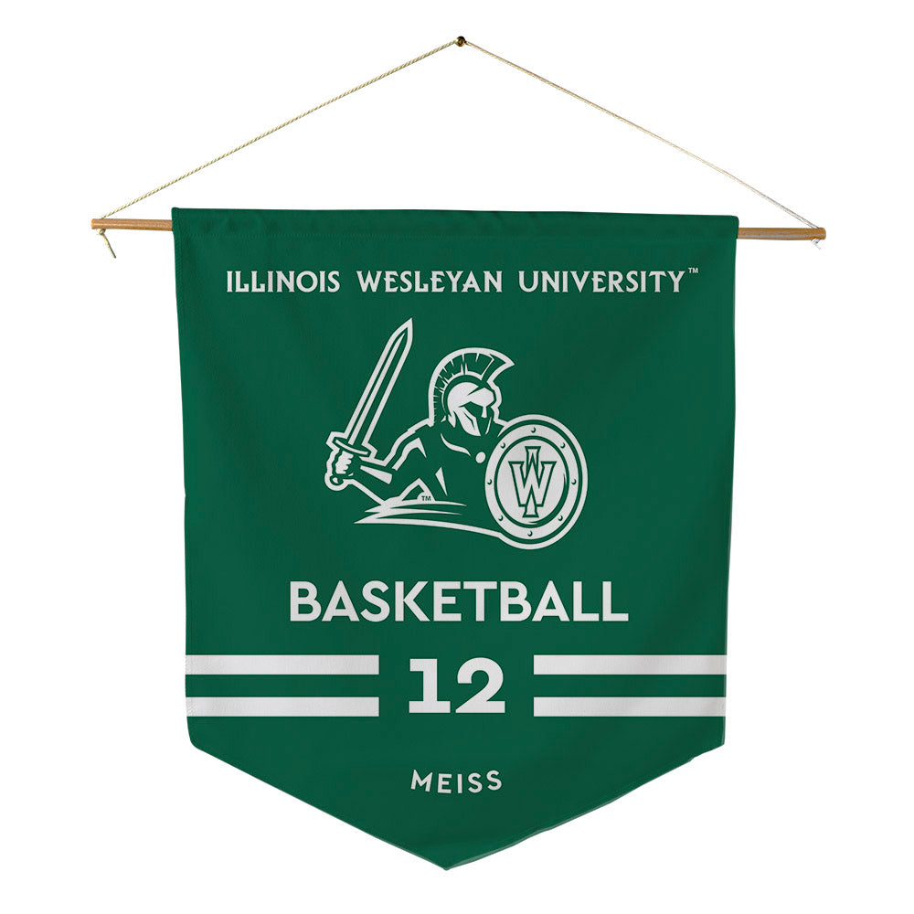 Illinois Wesleyan - NCAA Men's Basketball : Micah Meiss - Pennant - 18" x 21"-0