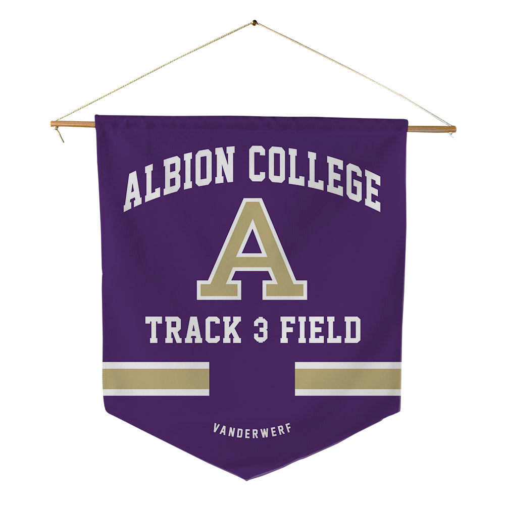 Albion - NCAA Men's Track & Field : Sam VanderWerf - Pennant - 18" x 21"-0