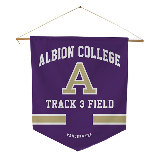 Albion - NCAA Men's Track & Field : Sam VanderWerf - Pennant - 18" x 21"-0