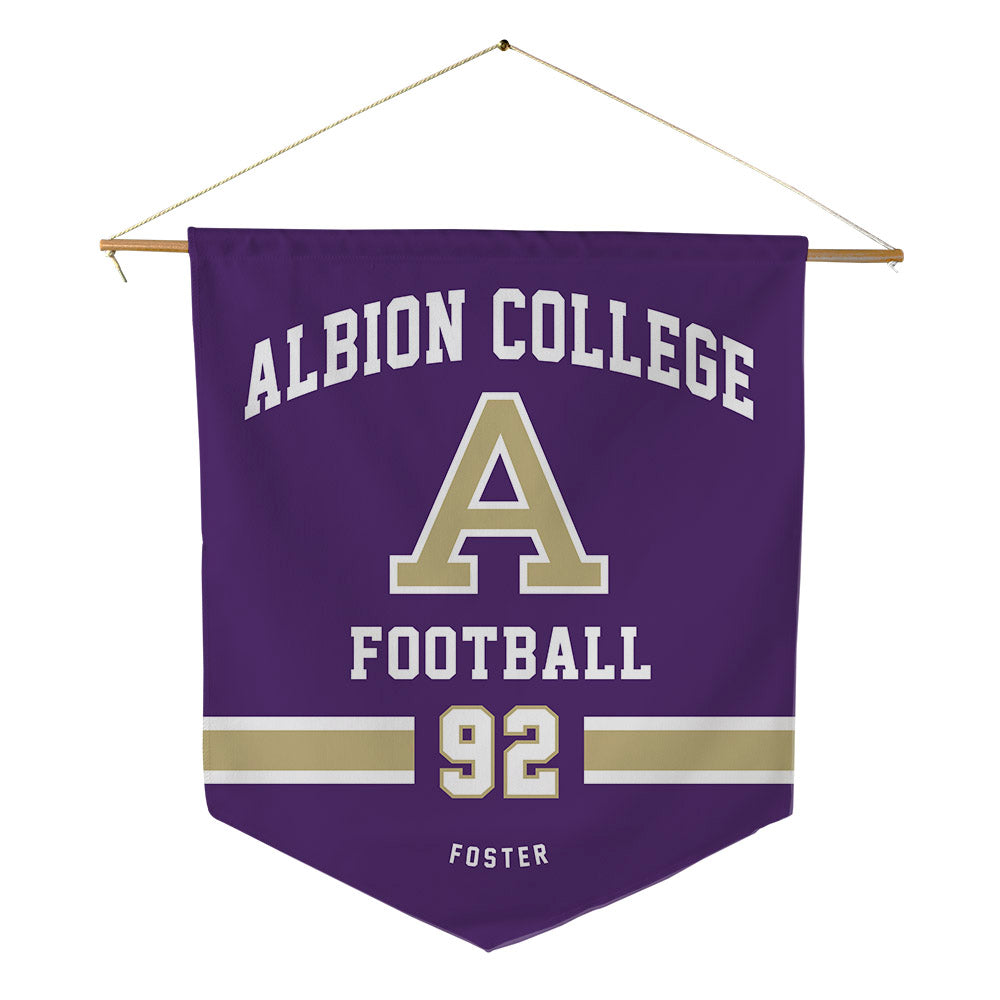 Albion - NCAA Football : Jayvon Foster - Pennant - 18" x 21"-0