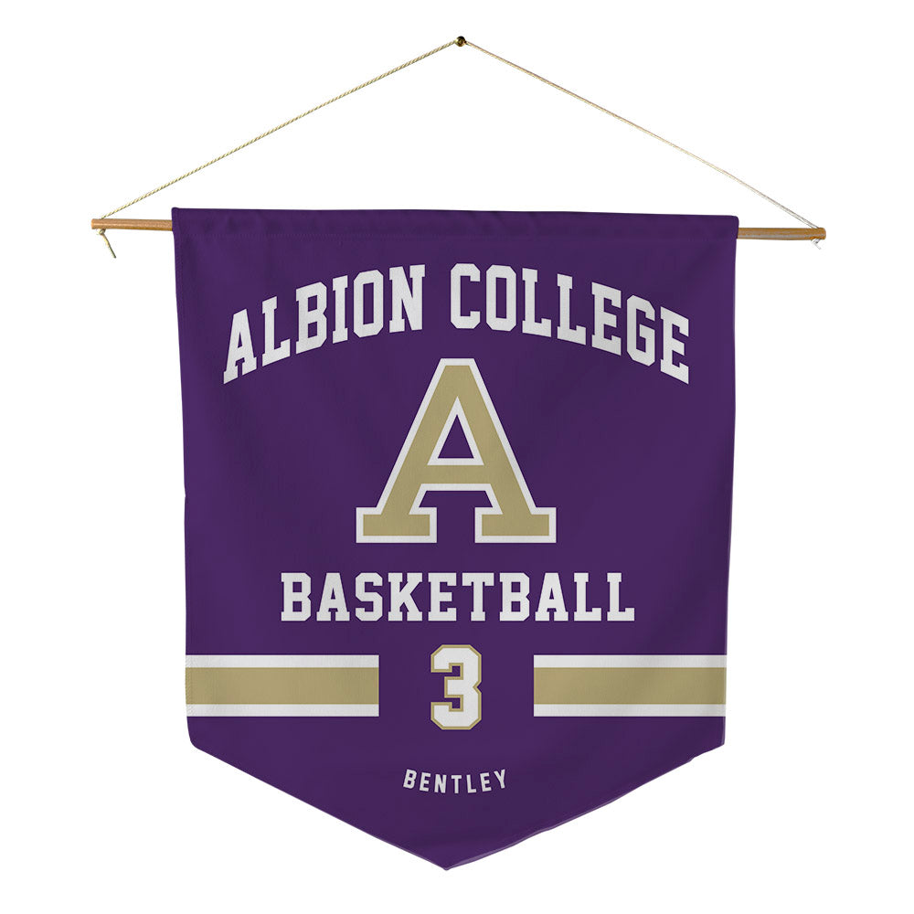 Albion - NCAA Men's Basketball : Kendall Bentley - Pennant - 18" x 21"-0