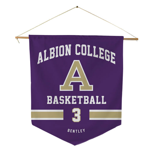 Albion - NCAA Men's Basketball : Kendall Bentley - Pennant - 18" x 21"-0