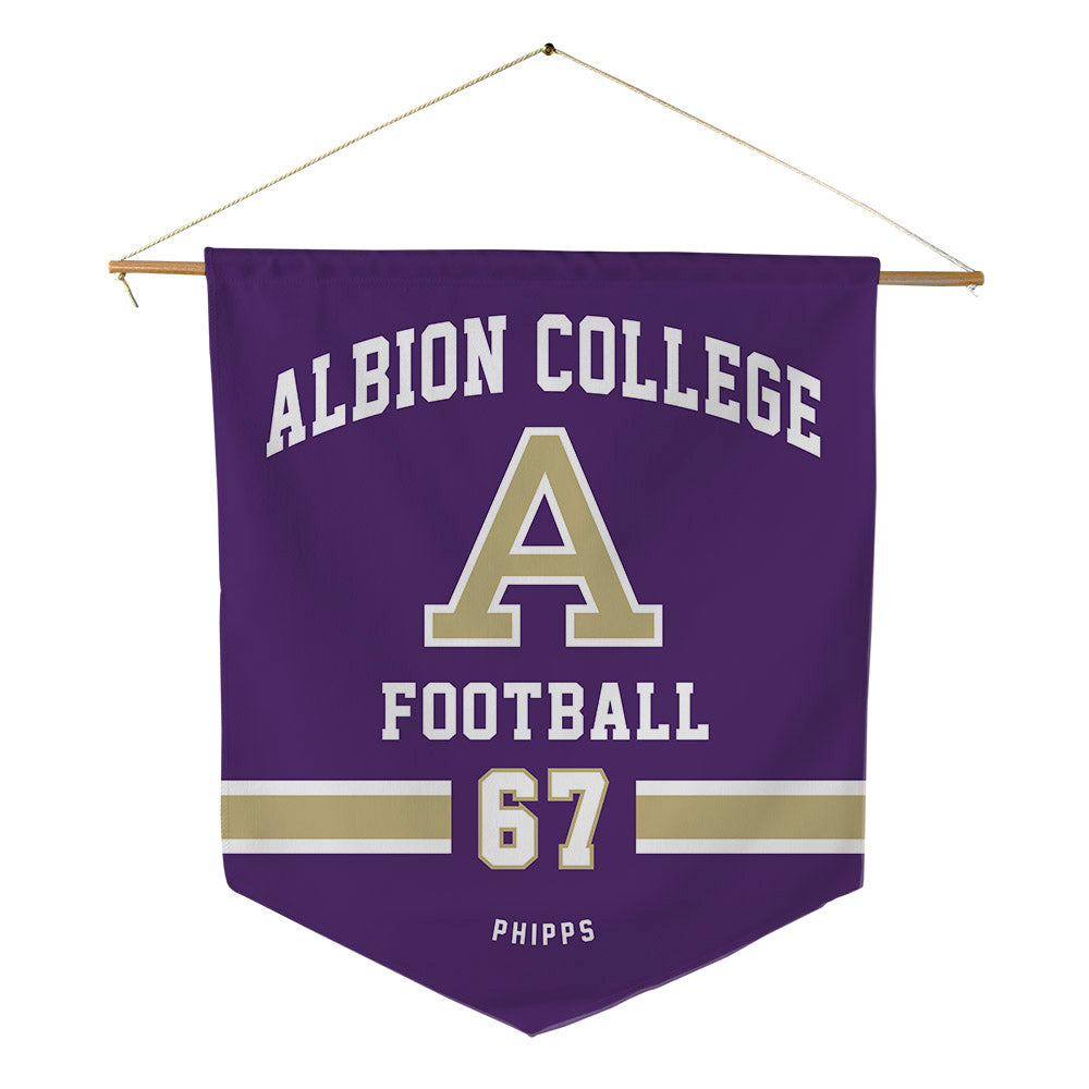 Albion - NCAA Football : Dylan Phipps - Pennant - 18" x 21"-0