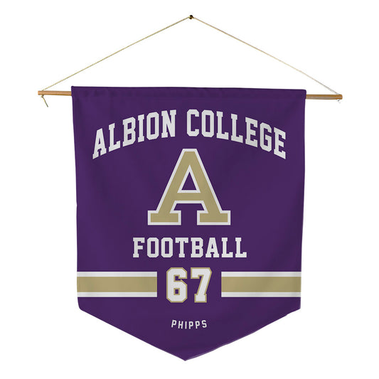 Albion - NCAA Football : Dylan Phipps - Pennant - 18" x 21"-0
