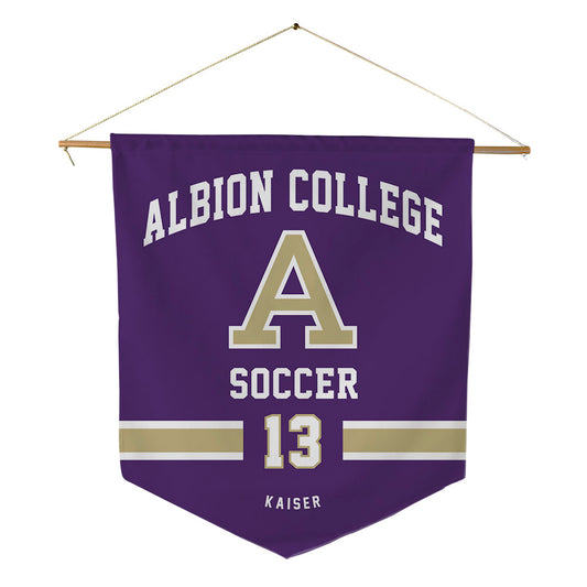 Albion - NCAA Men's Soccer : Diego Kaiser - Pennant - 18" x 21"-0