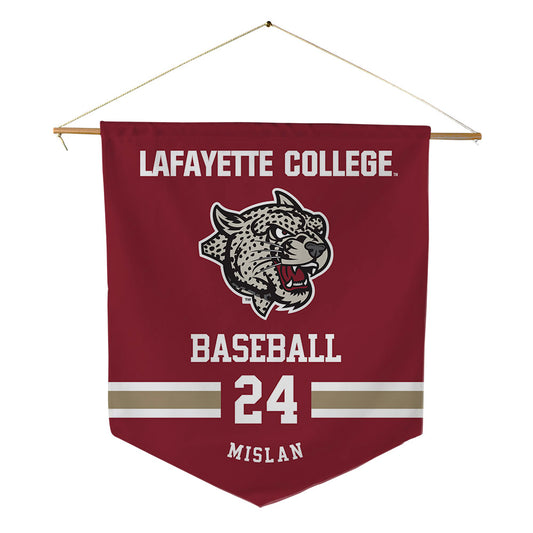 Lafayette College - NCAA Baseball : Jack Mislan - Pennant - 18" x 21"-0