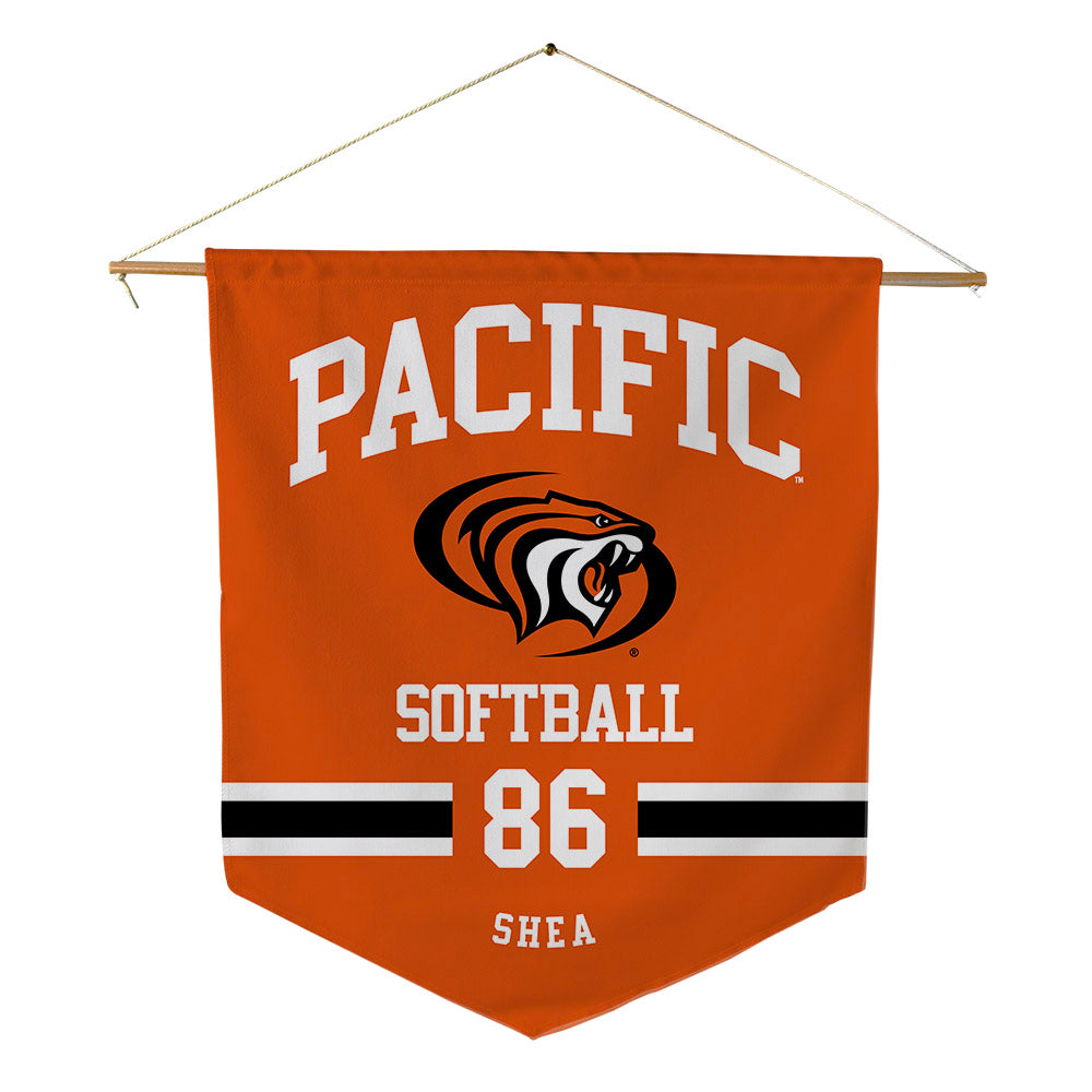 Pacific - NCAA Softball : Kiley Shea - Pennant - 18" x 21"-0