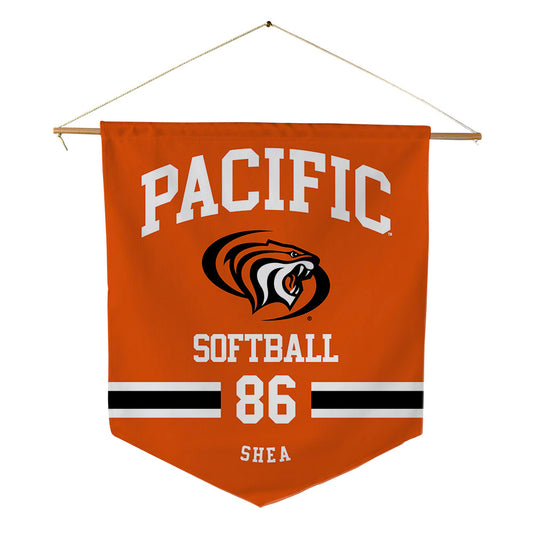 Pacific - NCAA Softball : Kiley Shea - Pennant - 18" x 21"-0
