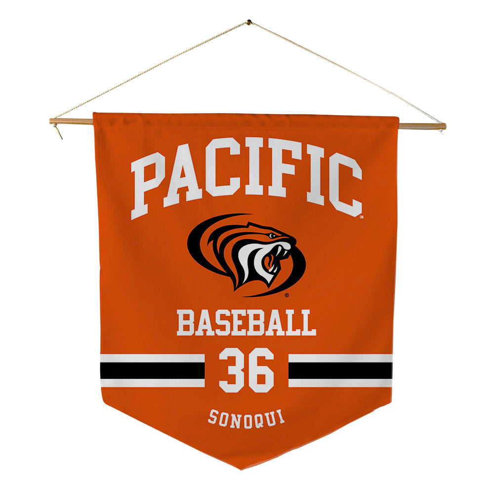 Pacific - NCAA Baseball : Cade Sonoqui - Pennant - 18" x 21"-0