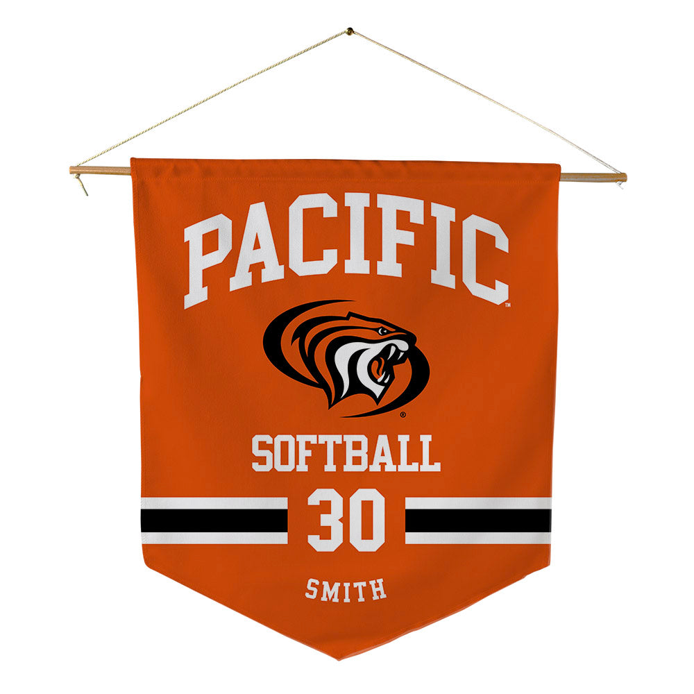 Pacific - NCAA Softball : Desiree Smith - Pennant - 18" x 21"-0