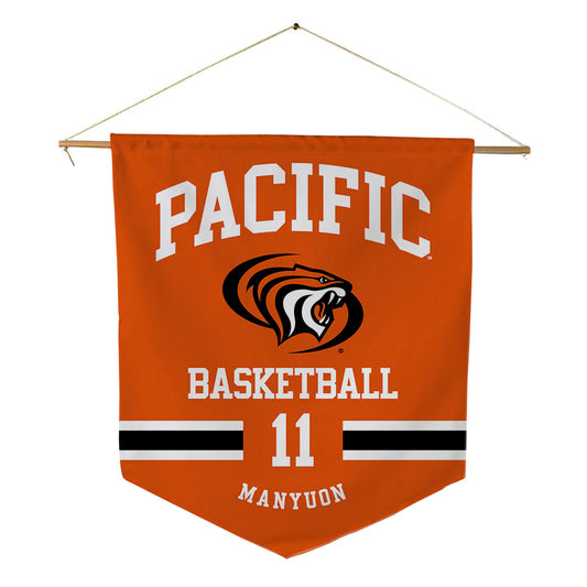 Pacific - NCAA Men's Basketball : Emmanuel Manyuon - Pennant - 18" x 21"-0