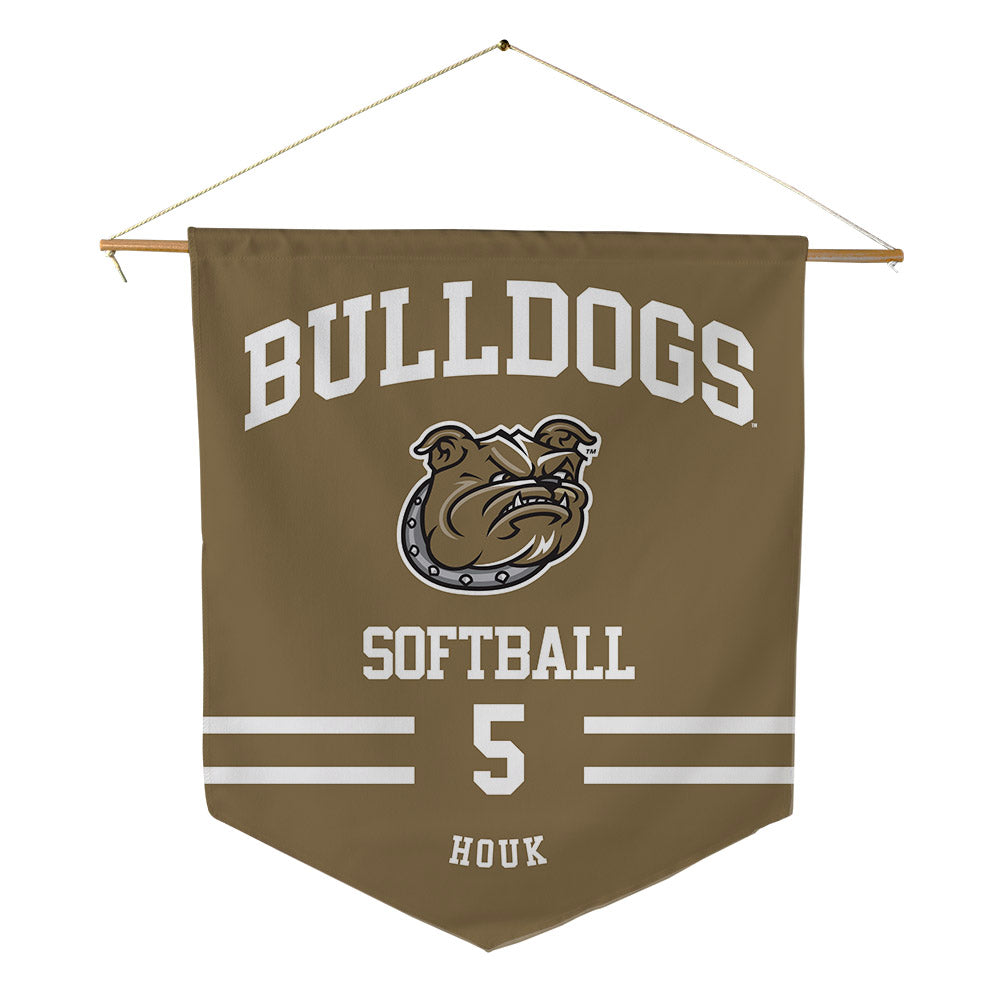 Bryant - NCAA Softball : Meaghan Houk - Pennant - 18" x 21"-0