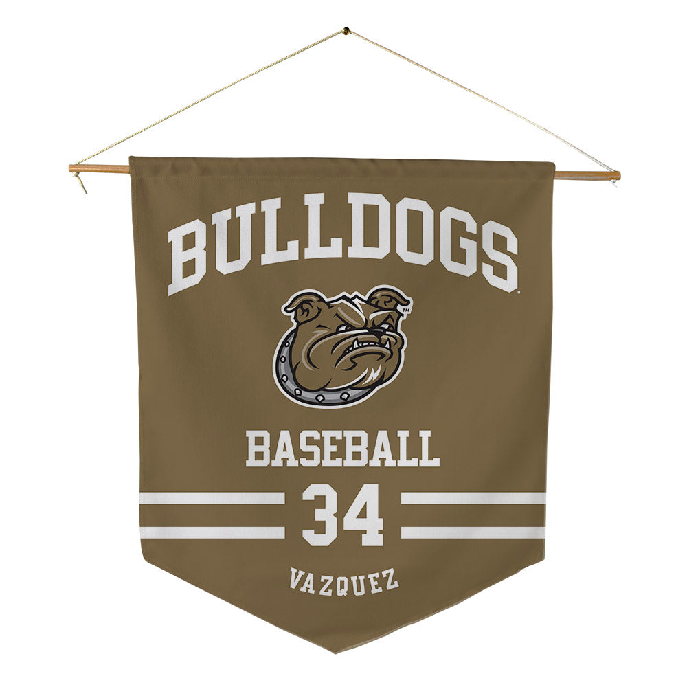 Bryant - NCAA Baseball : Alejandro Vazquez - Pennant - 18" x 21"-0