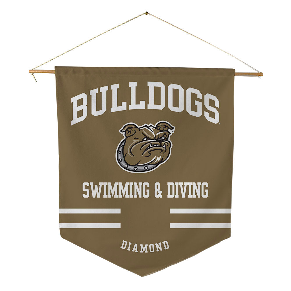 Bryant - NCAA Women's Swimming & Diving : Megan Diamond - Pennant - 18" x 21"-0