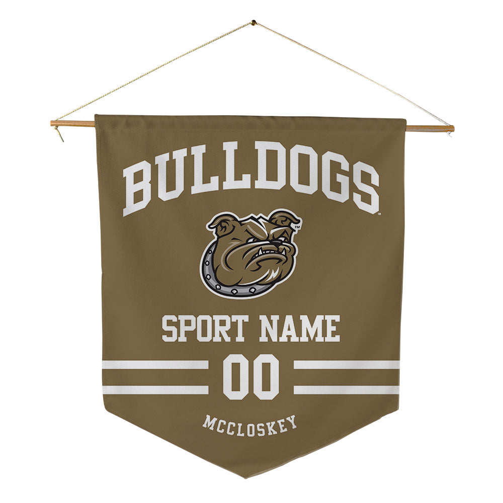 Bryant - NCAA Men's Lacrosse : Jack MCCLOSKEY - Pennant - 18" x 21"-0