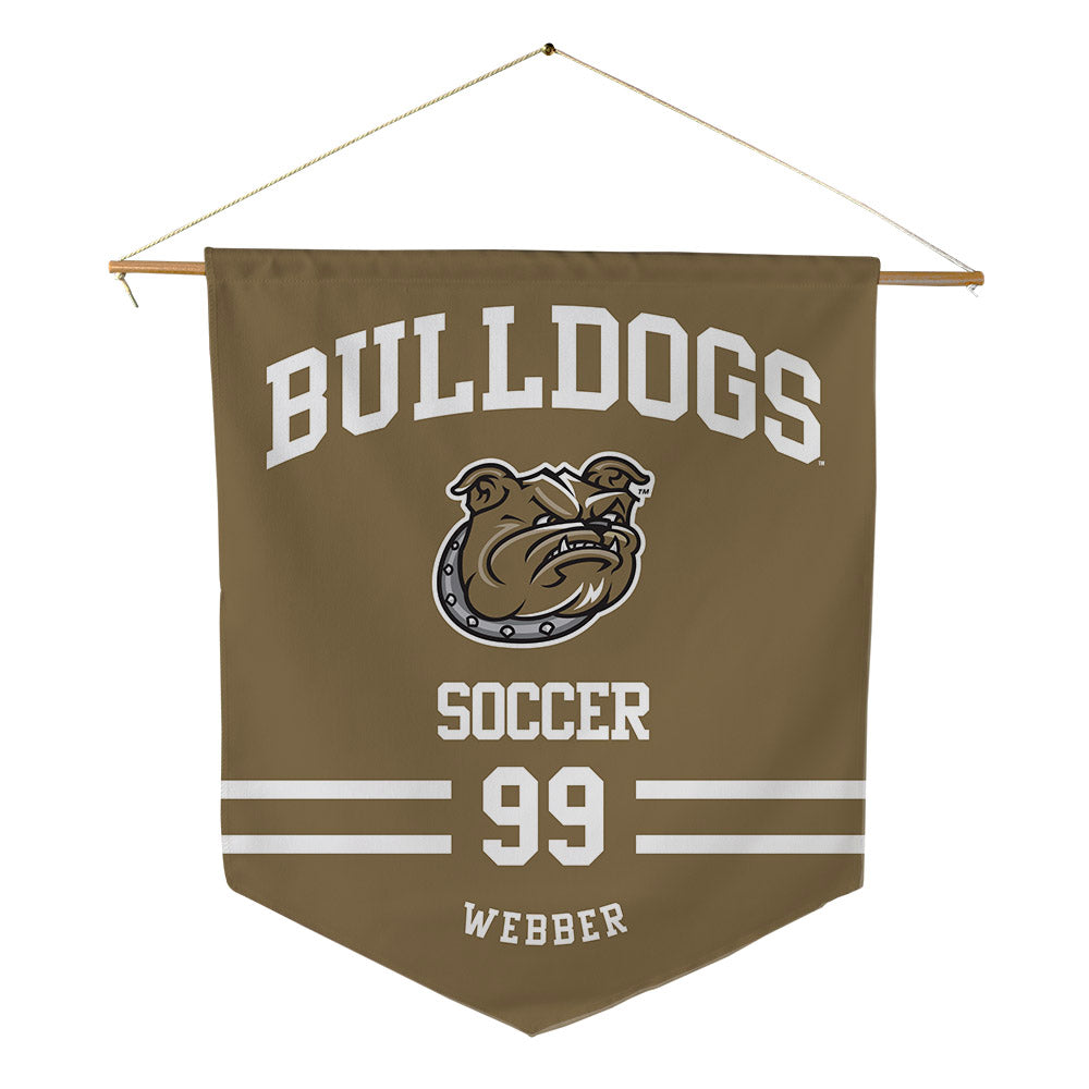 Bryant - NCAA Men's Soccer : Colby Webber - Pennant - 18" x 21"-0