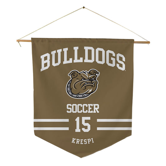 Bryant - NCAA Men's Soccer : Ilay Krespi - Pennant - 18" x 21"-0