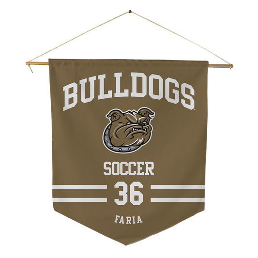 Bryant - NCAA Men's Soccer : Jose Faria - Pennant - 18" x 21"-0