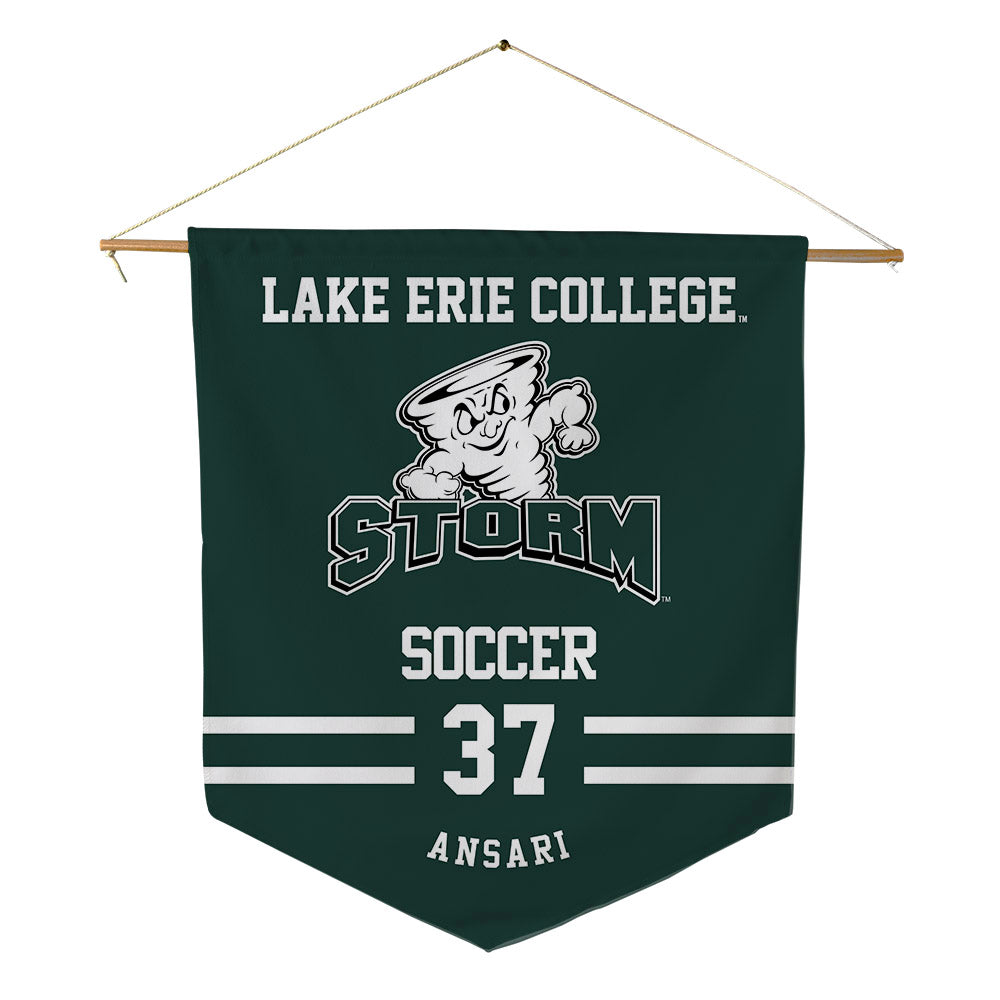 Lake Erie College - NCAA Men's Soccer : Sameed Ansari - Pennant - 18" x 21"-0
