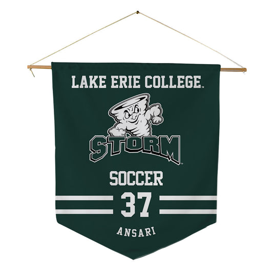 Lake Erie College - NCAA Men's Soccer : Sameed Ansari - Pennant - 18" x 21"-0