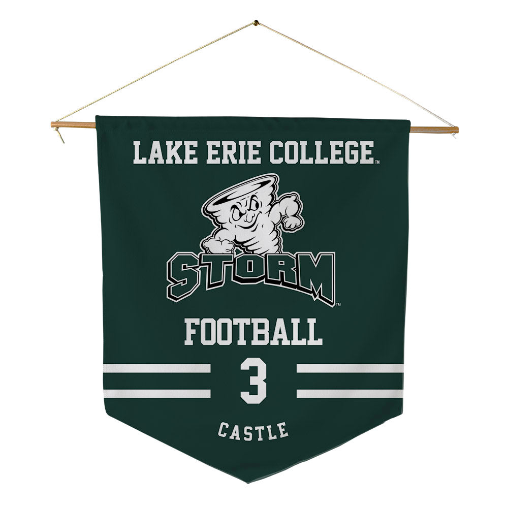 Lake Erie College - NCAA Football : Tavon Castle - Pennant - 18" x 21"-0