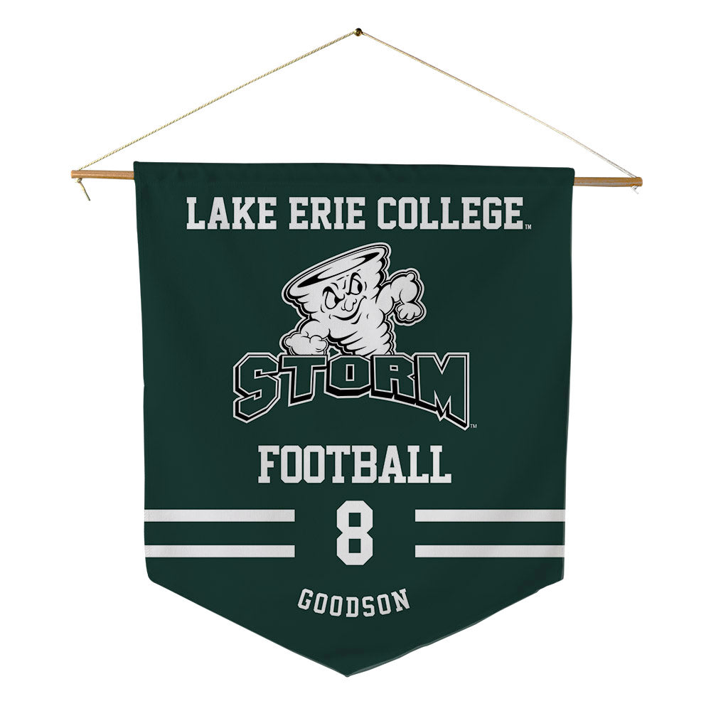 Lake Erie College - NCAA Football : DeAndre Goodson - Pennant - 18" x 21"-0