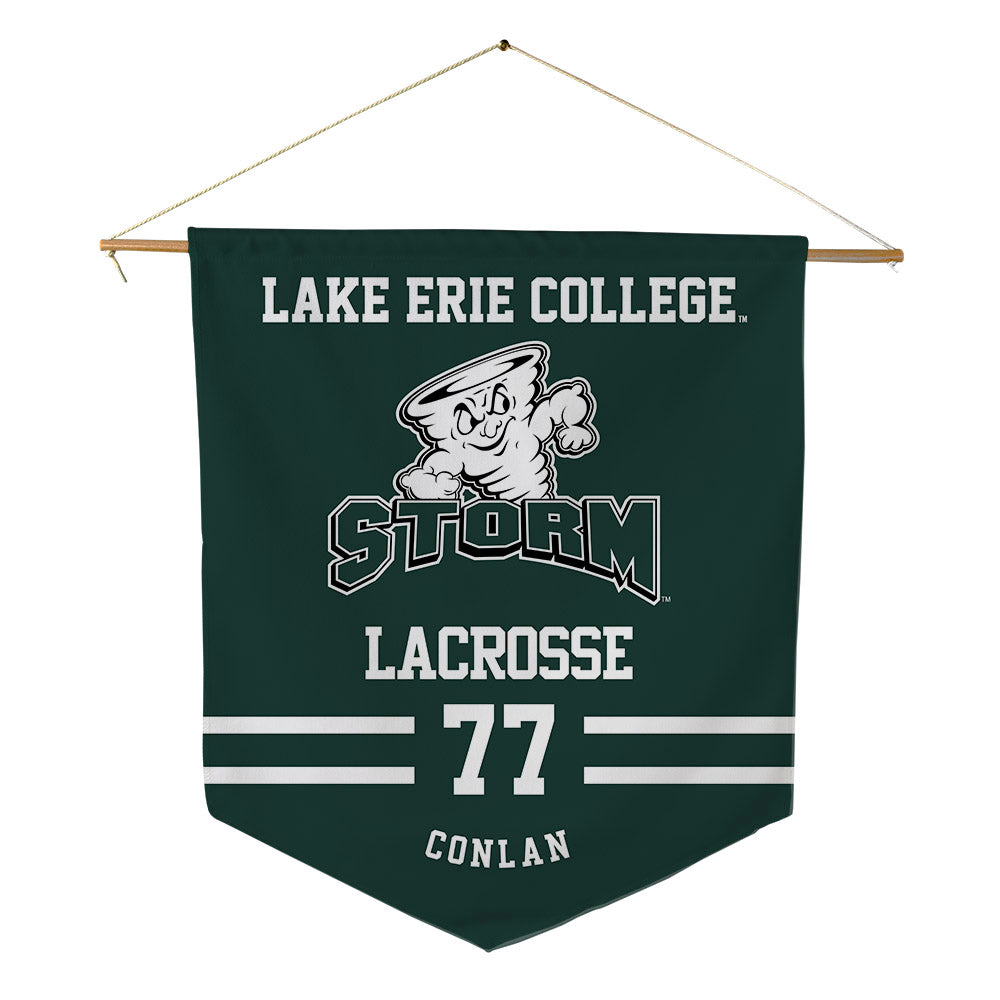 Lake Erie College - NCAA Men's Lacrosse : Gavin Conlan - Pennant - 18" x 21"-0