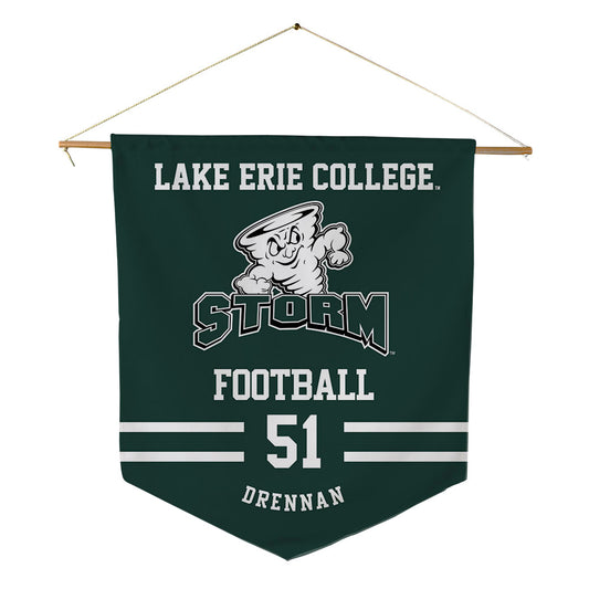Lake Erie College - NCAA Football : Landon Drennan - Pennant - 18" x 21"-0