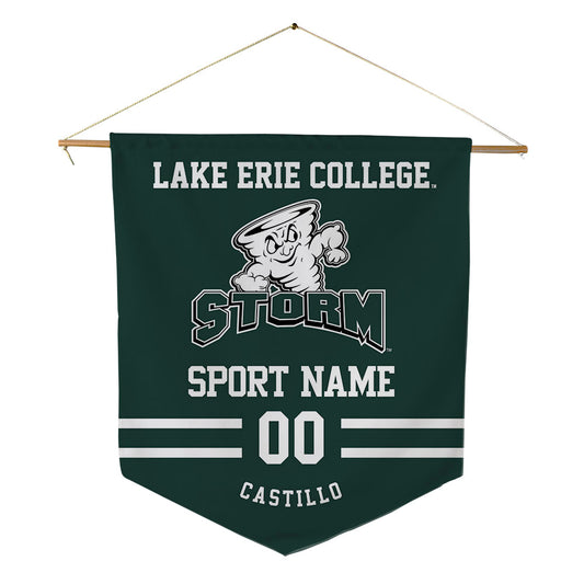Lake Erie College - NCAA Men's Basketball : Alanas Castillo - Pennant - 18" x 21"-0