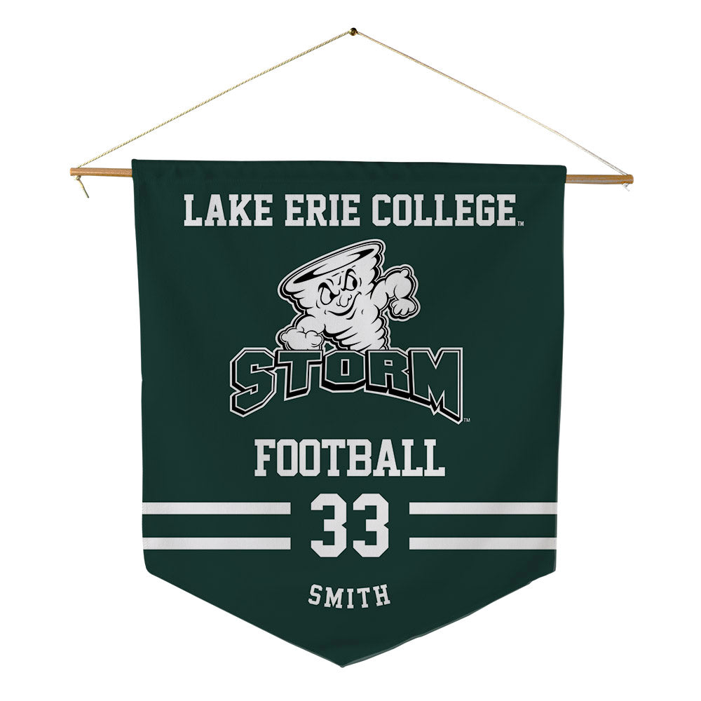 Lake Erie College - NCAA Football : Jordan Smith - Pennant - 18" x 21"-0