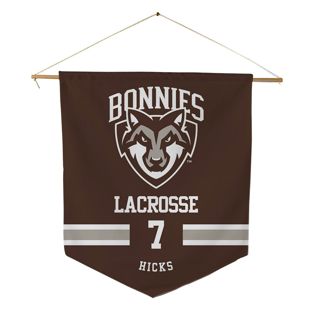 St. Bonaventure - NCAA Women's Lacrosse : Katelyn Hicks - Pennant - 18" x 21"-0